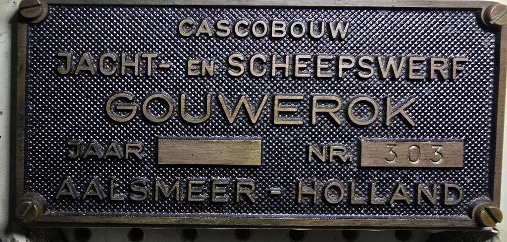 Blankette des GOUWEROK Hersteller der Kasko im Auftrag von Robert van Dam Werft Hersteller der Nordia45 und Jongert15 einer 15 Meter Segelyacht, Ketsch mit Mittelcockpit