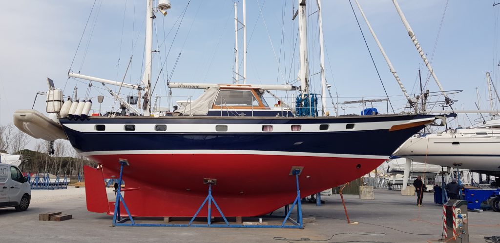 Klassiker Nordia45 Ketsch Langkiel mit Ausstattung der klassischen Ketsch Nordia45